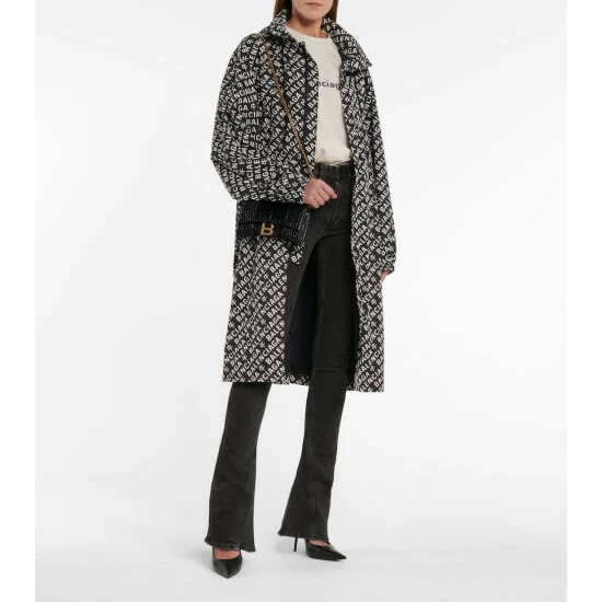 Balenciaga Hourglass Croc-effect Leather Wallet On Chain 4 Balenciaga Hourglass Croc-effect Leather Wallet On Chain - Image 4