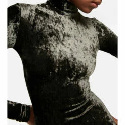 Balenciaga Crushed Velvet Turtleneck Minidress -Balenciaga Sportswear unnamed file 602