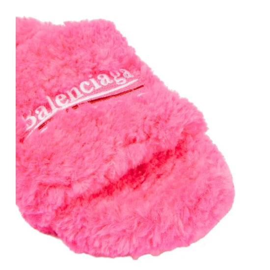 Balenciaga Furry Faux Shearling Slides 5 Balenciaga Furry Faux Shearling Slides - Image 5