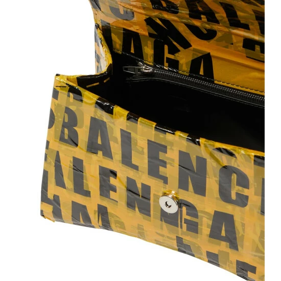 Balenciaga Hourglass Small Tape-trimmed Leather Crossbody Bag 2 Balenciaga Hourglass Small Tape-trimmed Leather Crossbody Bag - Image 2