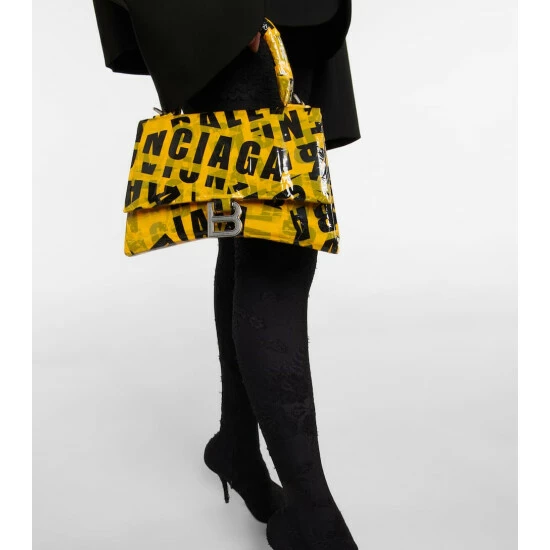 Balenciaga Hourglass Small Tape-trimmed Leather Crossbody Bag 5 Balenciaga Hourglass Small Tape-trimmed Leather Crossbody Bag - Image 5