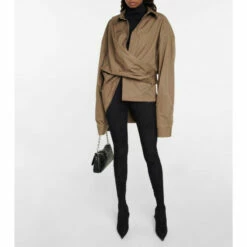 Balenciaga Draped Cotton Shirt