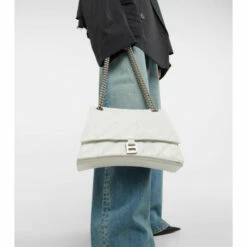 Balenciaga Downtown Small Leather Shoulder Bag