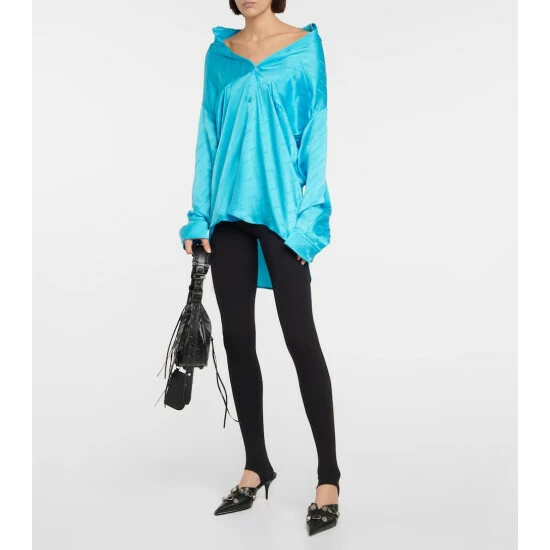 Balenciaga Cagole Leather Mules 1 Balenciaga Cagole Leather Mules