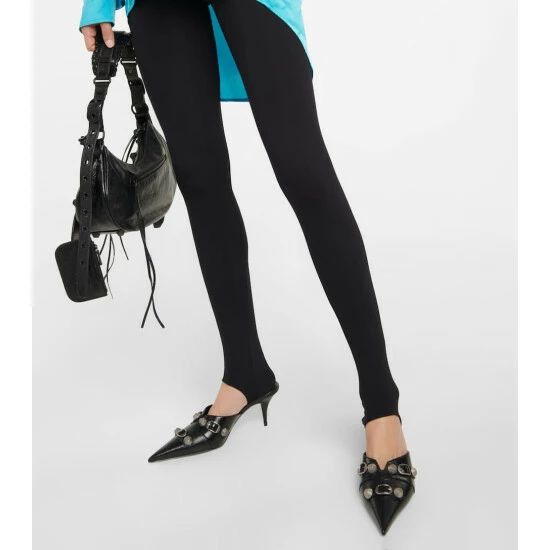 Balenciaga Cagole Leather Mules 3 Balenciaga Cagole Leather Mules - Image 3