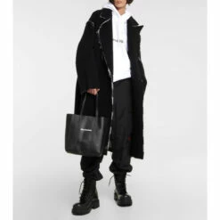 Balenciaga Logo Oversized Cotton Hoodie