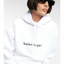 Balenciaga Logo Oversized Cotton Hoodie -Balenciaga Sportswear unnamed file 698