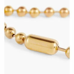 Balenciaga Logo Stainless Steel Dog Necklace