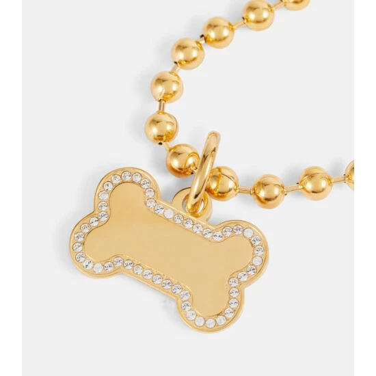 Balenciaga Logo Stainless Steel Dog Necklace 2 Balenciaga Logo Stainless Steel Dog Necklace - Image 2