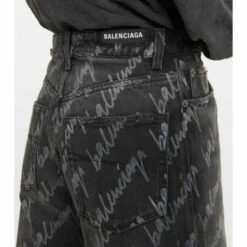 Balenciaga Logo Wide-leg Cropped Jeans -Balenciaga Sportswear unnamed file 731