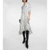 Balenciaga BB Icon Jacquard Silk Midi Dress