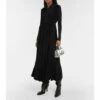 Balenciaga Draped Jersey Maxi Dress