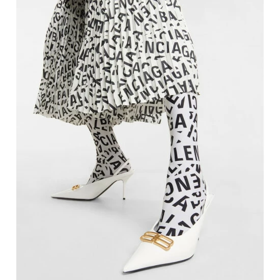 Balenciaga Square Knife BB Slingback Pumps 3 Balenciaga Square Knife BB Slingback Pumps - Image 3