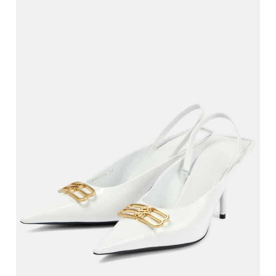 Balenciaga Square Knife BB Slingback Pumps 4 Balenciaga Square Knife BB Slingback Pumps - Image 4