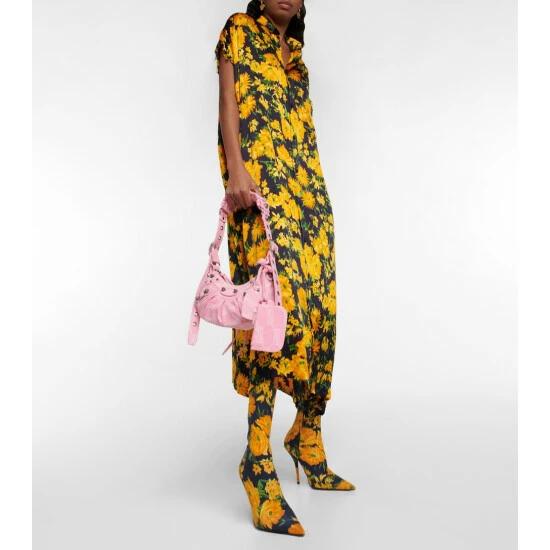 Balenciaga Le Cagole XS Denim Shoulder Bag 4 Balenciaga Le Cagole XS Denim Shoulder Bag - Image 4