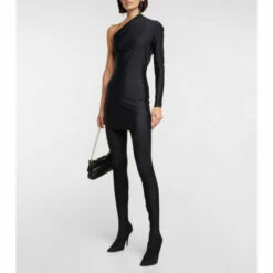 Balenciaga One-shoulder Jersey Minidress