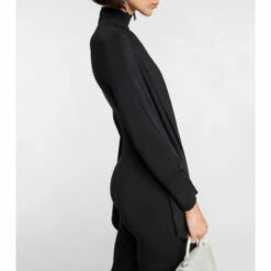 Balenciaga Draped Jersey Mockneck Midi Dress 10 Balenciaga Draped Jersey Mockneck Midi Dress -Balenciaga Sportswear unnamed file 853