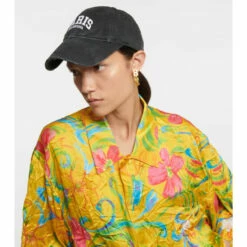 Balenciaga Logo Cotton Baseball Cap