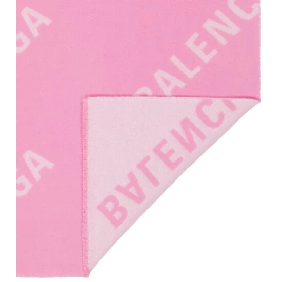 Balenciaga Logo Intarsia Wool Scarf 3 Balenciaga Logo Intarsia Wool Scarf - Image 3