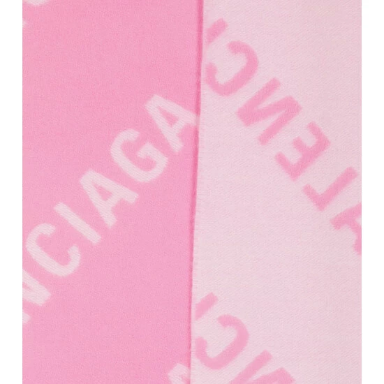 Balenciaga Logo Intarsia Wool Scarf 4 Balenciaga Logo Intarsia Wool Scarf - Image 4